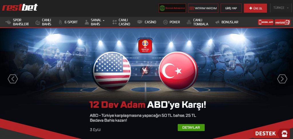 Restbet Güncel adresi