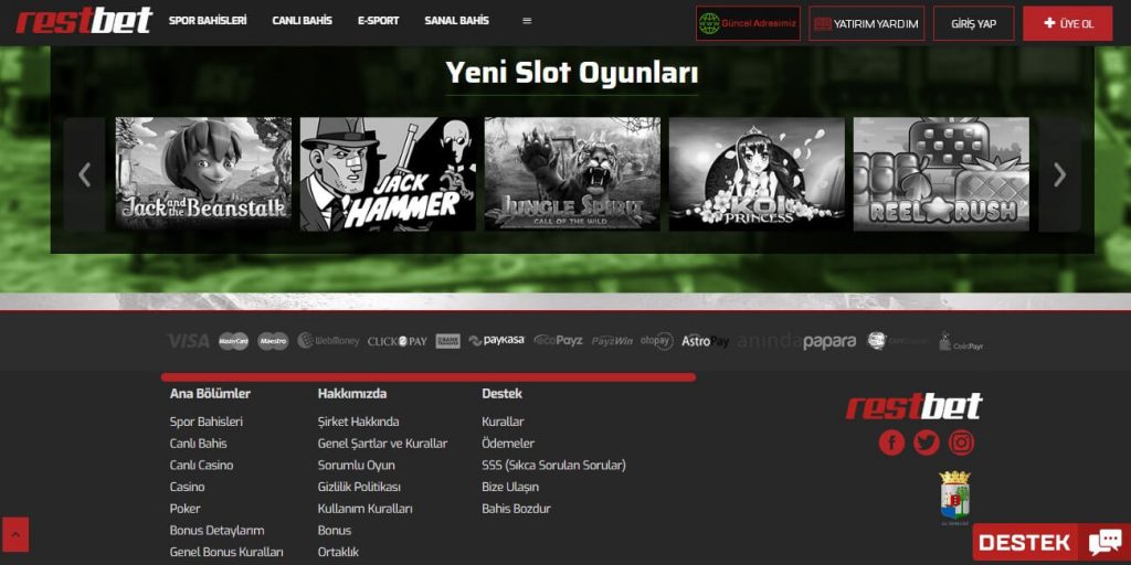 Restbet Canli bahis