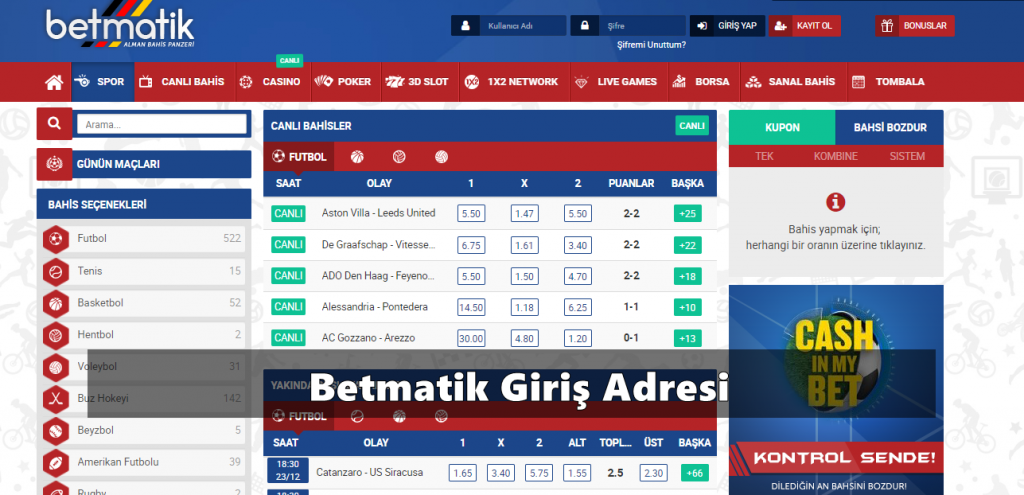 Betmatik Yeni Adresi