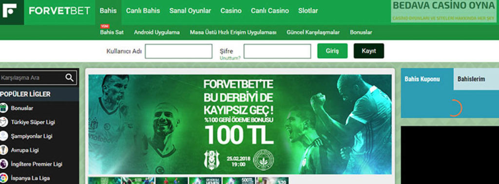 Forvetbet Canlı Bahis turkiye